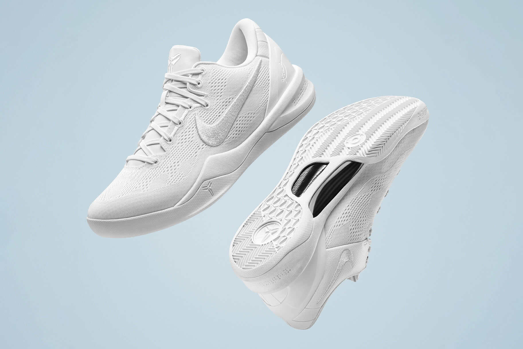 Nike blanche grosse online semelle